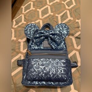 Disney Loungefly Sequence blue backpack